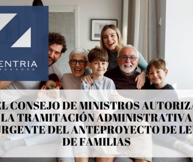 El consejo de ministros autoriza la tramitación administrativa urgente del anteproyecto de ley de familias